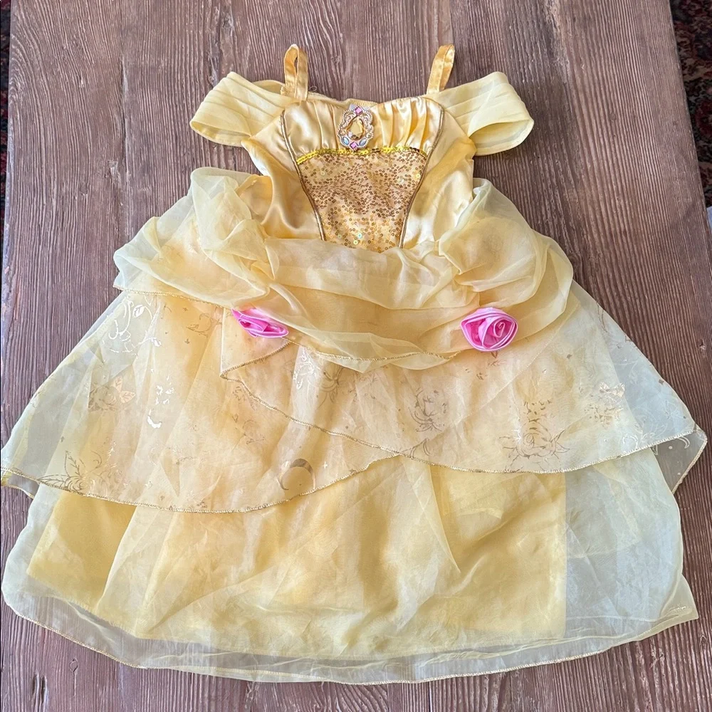 Disney Parks Princess Belle dress up Costume Dress size 4